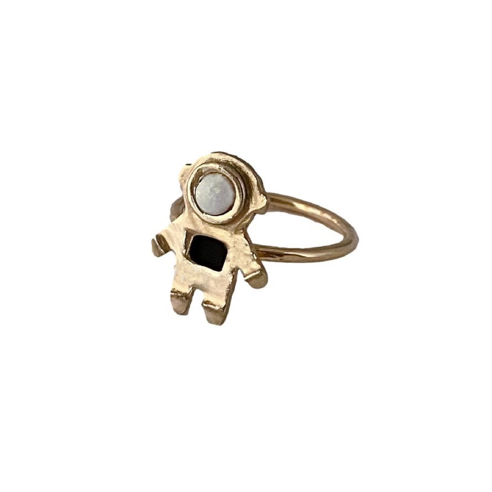 Image of Astronaut Ring with Opal