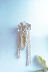 Floral Macrame Wall Hanging, Nature Tapestry Wall Art for Entryway, Bedroom, Housewarming Gift