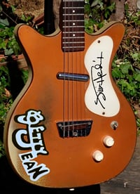 Image 5 of Jimi Hendrix guitar sticker "Betty Jean" Danelectro 3412 Shorthorn + autograph