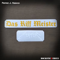 Image 2 of Pepper J.Keenan guitar sticker "Das Riff Meister" Corrosion of Conformity. Set 2