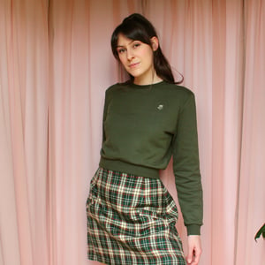 Image of Phuncle Cropped Jumper - Forest Green