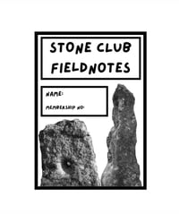 Stone Club Fieldnotes note book 