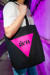 PINK TRIANGLE Tote (Black)