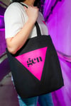 PINK TRIANGLE Tote (Black) - WAS €15, NOW ONLY €10