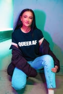 QUEER AF T-shirt (Black)