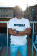 QUEER AF T-shirt (White) - WAS €30, NOW ONLY €20.00