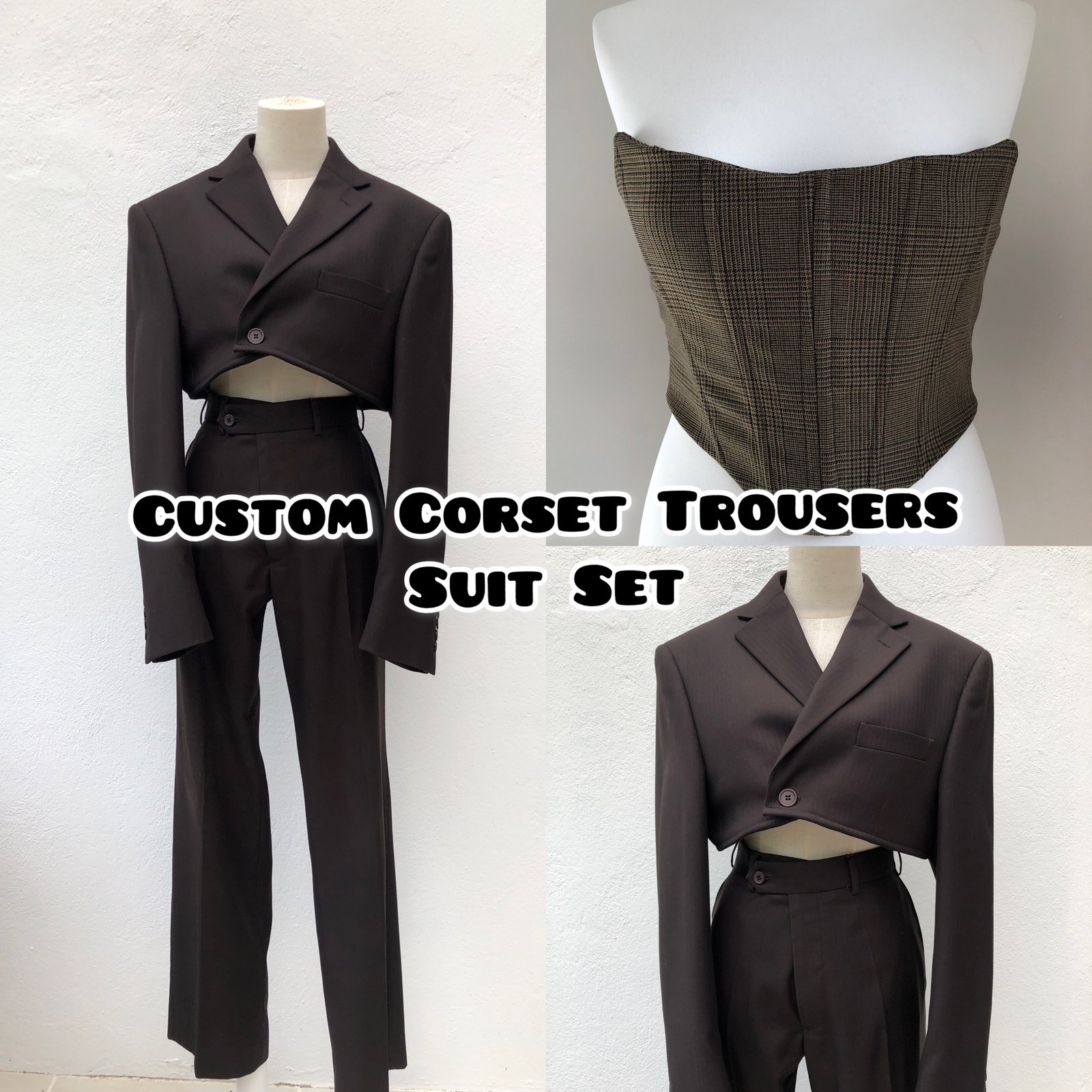 Women's Suit Set 2 Piece (Blazer+Pants) Double Buttoned Women Tuxedo Formal  Office Lady Outfit With Shoulder Pad Autumn Winter - AliExpress