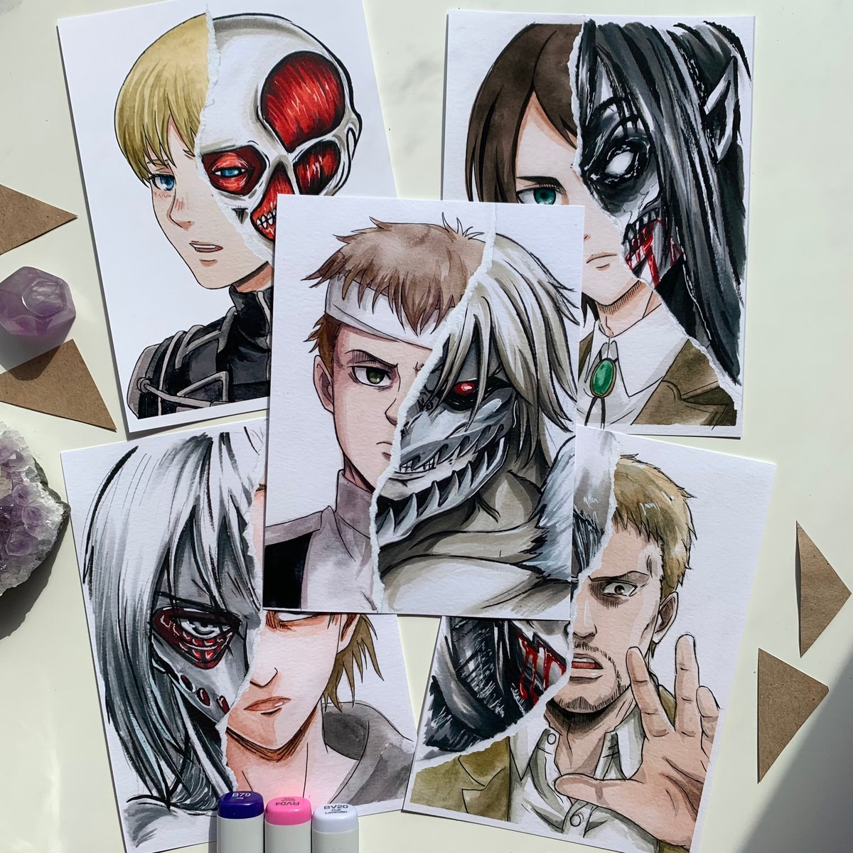 AOT - Ripped style art prints | lainahsart