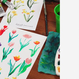 ¨Loose SPRING Florals in Watercolor¨ - Intensive Workshop