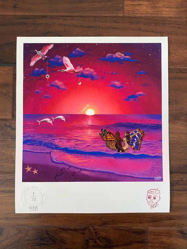 Meet you at sunset limited edition print 