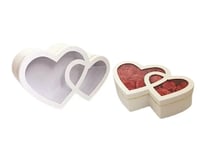 Image 2 of Double Heart Floral Box Set of 2 