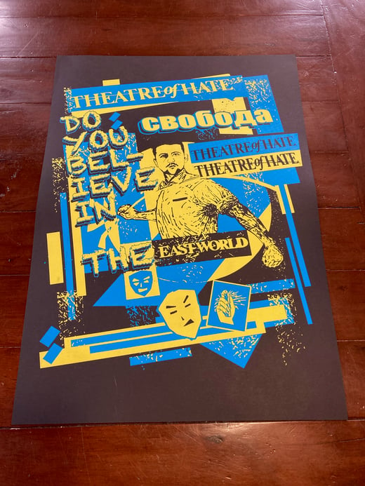 THEATRE OF HATE SIGNED 'UKRAINIAN' TOUR POSTER*