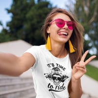Image 1 of T-Shirt Femme TIME TO RIDE