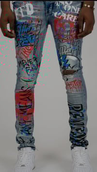 Image 3 of Men Graphic Denim