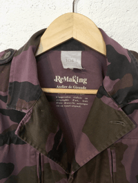 Image 5 of VESTE CAMO UPCYCLING PURPLE TAILLE L VISAGE LINES