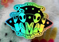 Image 1 of Alien Holographic Vinyl Sticker