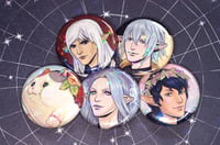 Image 1 of FFXIV 1.25'' Holographic Button Set