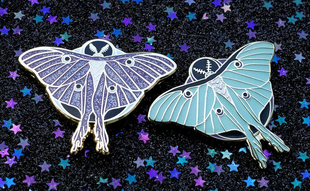 Magnificent Moth Stickers – Holographic Waterproof Vinyl – Store –  Moonflower Press