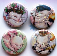 Image 3 of Moogle 1.25'' Holographic Button Set