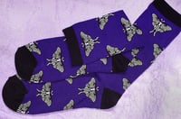 Image 3 of Luna Moth Crew Socks - Medium/One Size Fits Most