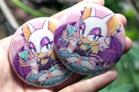 Image 3 of Rouge 2.25'' Holographic Button