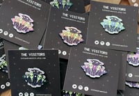 Image 3 of The Visitors - Alien Rainbow Enamel Pin