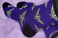 Image 4 of Luna Moth Crew Socks - Medium/One Size Fits Most