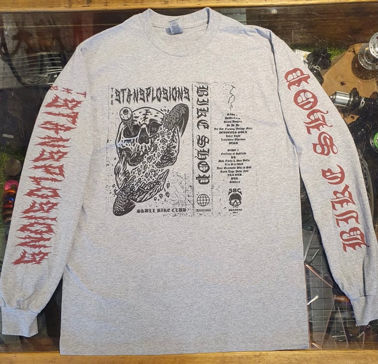 Image of Stansplosions - Cassette JCard Version - Grey Longsleeve