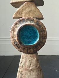 Image 3 of Bernard Rooke Studio Ceramic TOTEM Floor Lamp, England