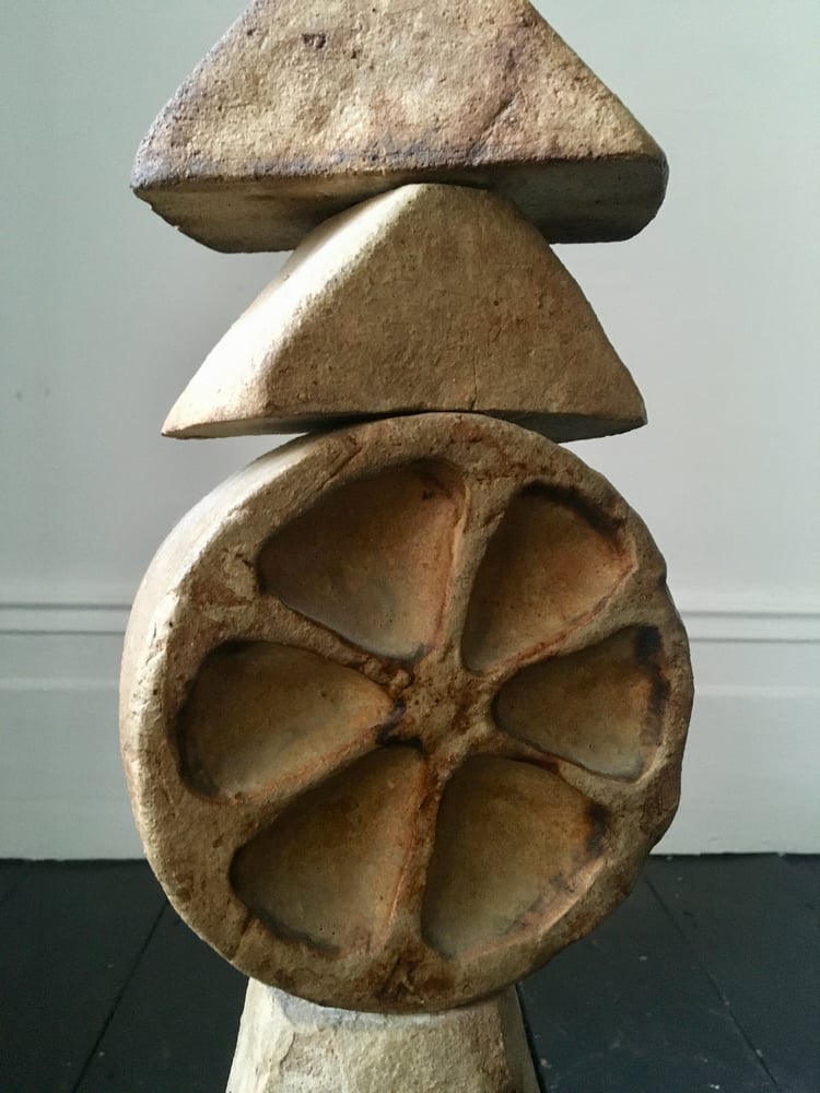 Image of Bernard Rooke Studio Ceramic TOTEM Floor Lamp, England