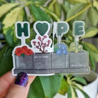 Image 1 of Hope Pot Set Clear Vinyl Sticker