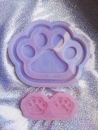 Image 1 of Cat paws earrings and tray