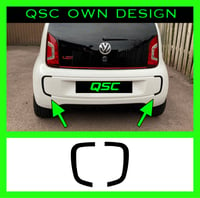 X2 Vw Up! Rear bumper Vent trim stickers 