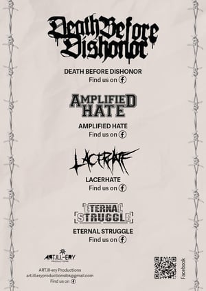 Image of Death Before Dishonor // Amplified Hate // Lacerhate // Eternal Struggle