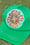 Image of trippy not tripping trucker hat in green 