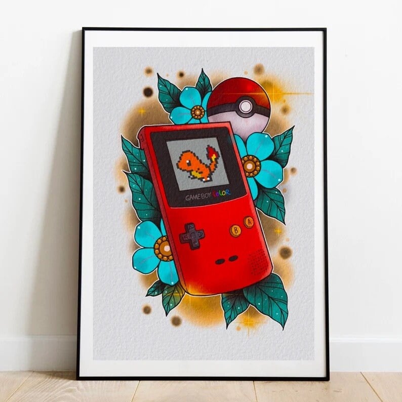 Pokemon Articuno Zapdos Moltres Inspired Legendary Birds Print 