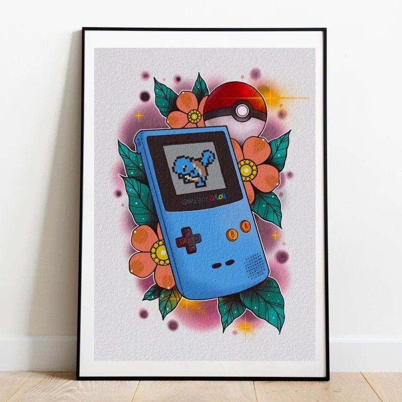 Retro Pokemon Prints Pixel Art Gameboy Prints Inky Kimi Art Retro Pokemon Prints Pixel Art Gameboy Prints Inky Kimi Art