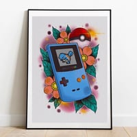 Image 2 of Retro Pokemon prints. Pixel art. Gameboy prints.