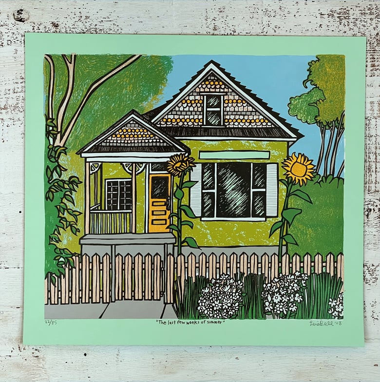 Image of THE LAST FEW WEEKS OF SUMMER HOUSE PRINT