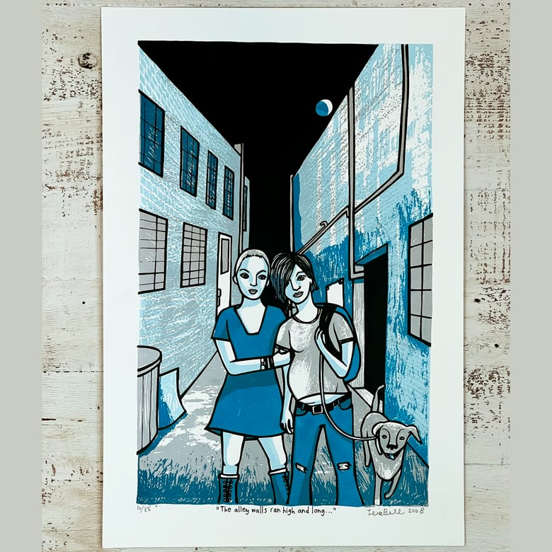 Image of THE ALLEY WALLS ART PRINT