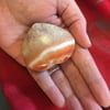 Carnelian Heart Palm Stone