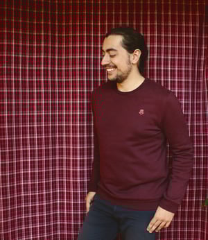 Image of Phuncle Classic Length Jumper - Mulberry