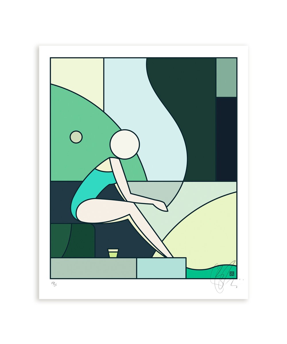 Image of 'THE POOL' - THE LAST ESCAPE - Print Series