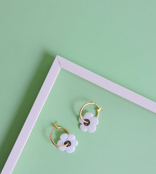 Image of Pendientes DAISY - Blanco