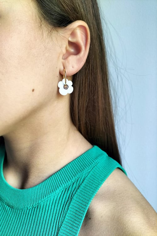 Image of Pendientes DAISY - Blanco