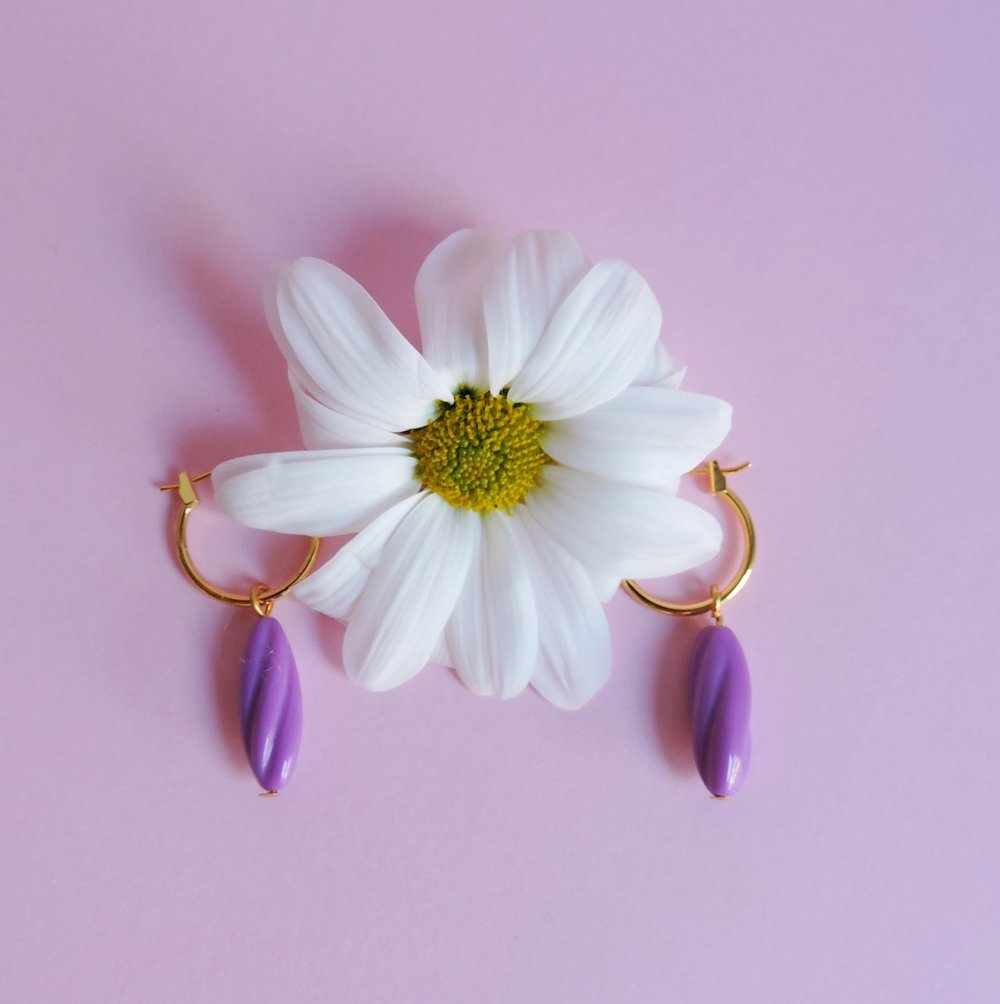 Image of Pendientes FRIDA - Morado