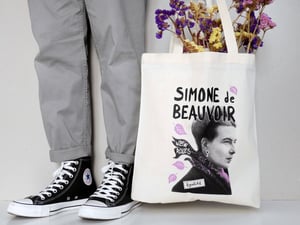 Image of SIMONE DE BEAUVOIR tote bag