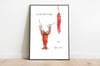 Langoustine vs Salami // Signed Print