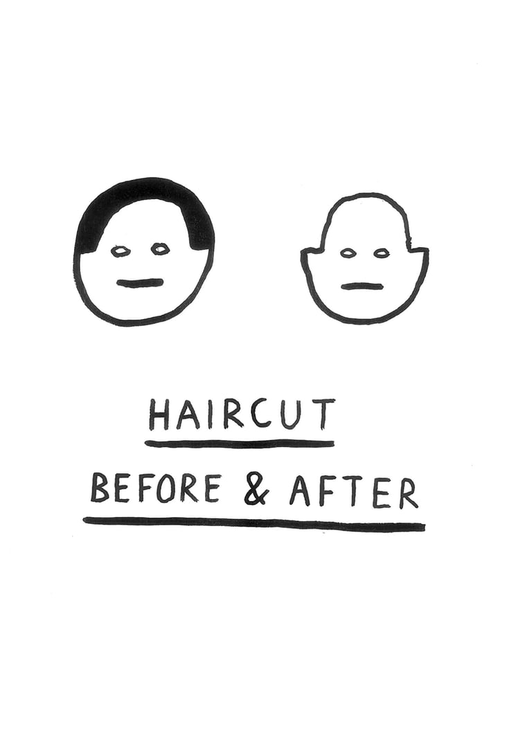 Haircut Risograph Print A3 Image 2