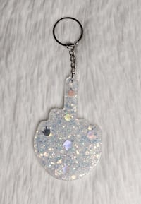 Opal FU Finger Keychain